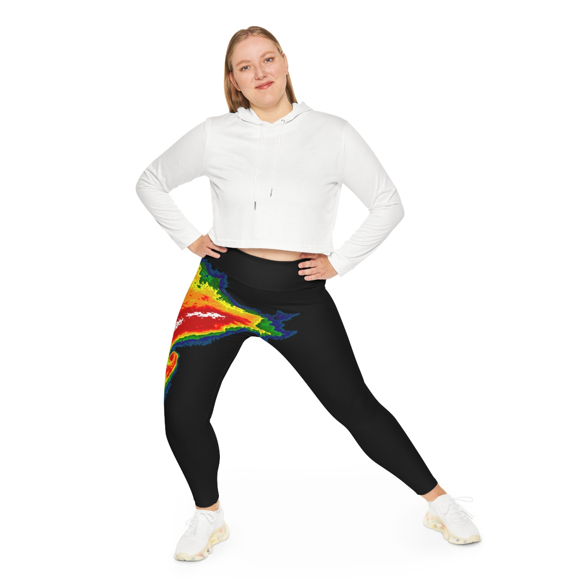 Radar Print Plus Size Leggings