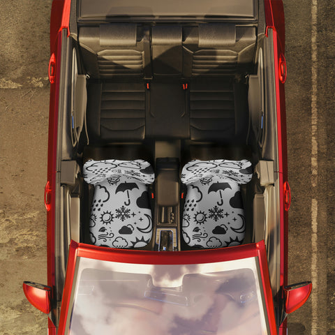 Wx Icon (White/Black) Car Seat Covers