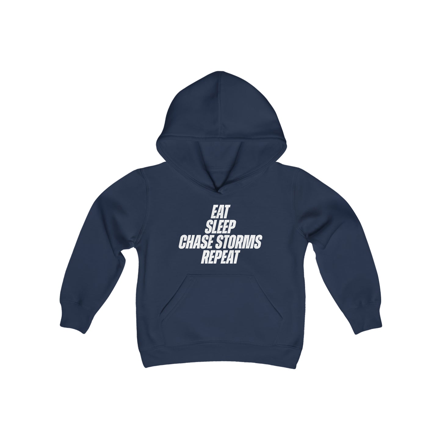 Eat, Sleep, Chase Storms, Repeat Children's Hoodie