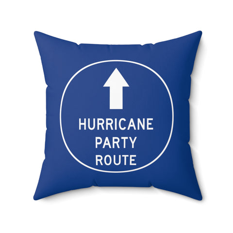 Hurricane Party Route Throw Pillow