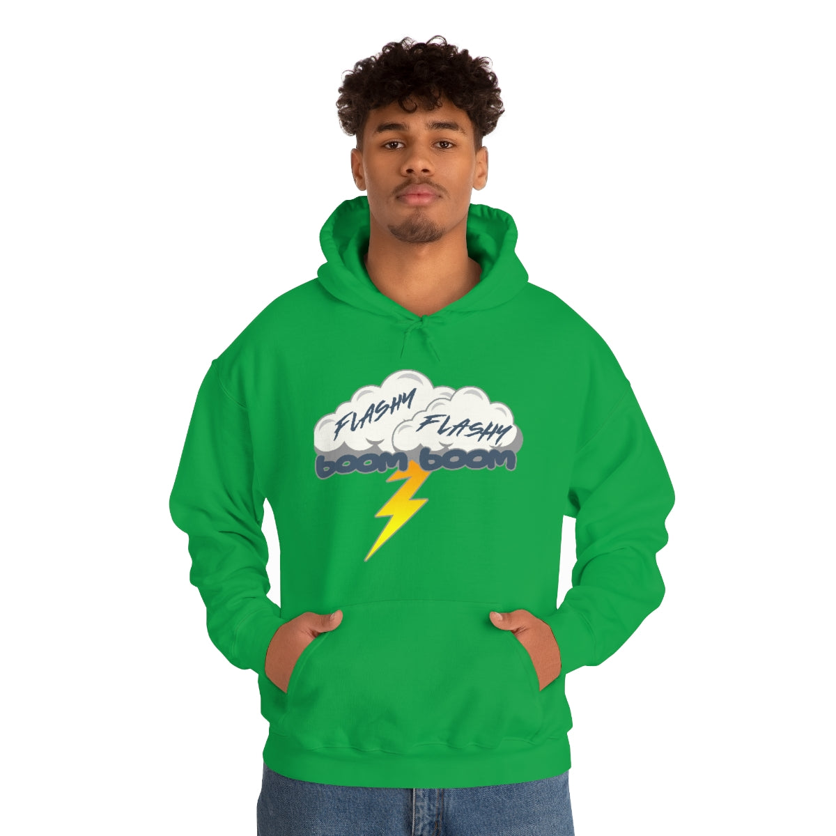 Sudadera con capucha Flashy Flashy Boom Boom 