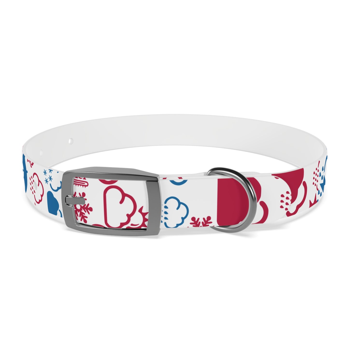 Wx Icon (Red/Blue) Dog Collar