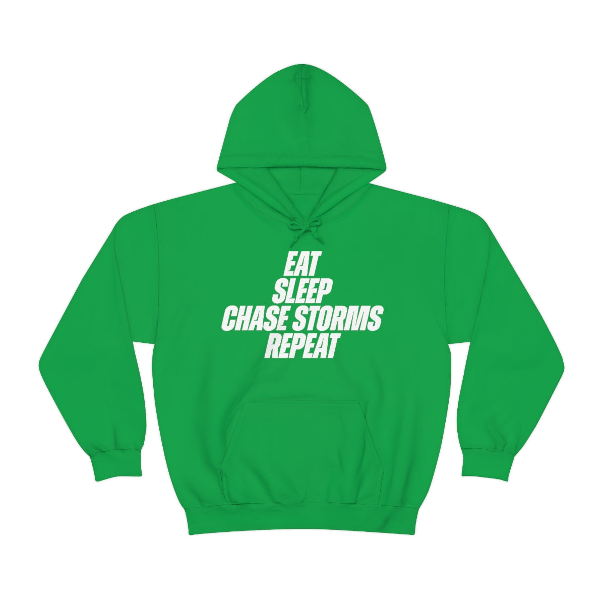 Eat, Sleep, Chase Storms, Repeat Sudadera con capucha 