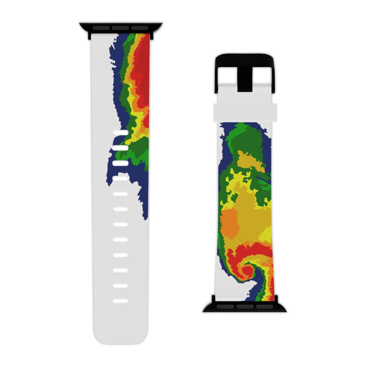 Radar Print (White) Watch Band for Apple Watch