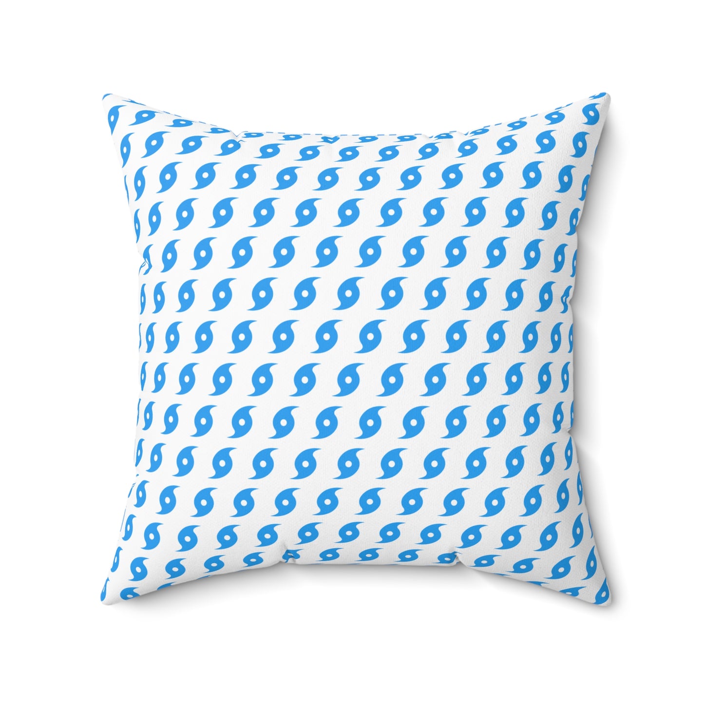 Hurricane Icon (Blue) Throw Pillow