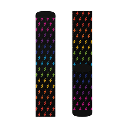 Lightning (Black/Rainbow) Socks