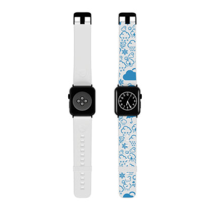 Wx Icon (White/Blue) Watch Band for Apple Watch