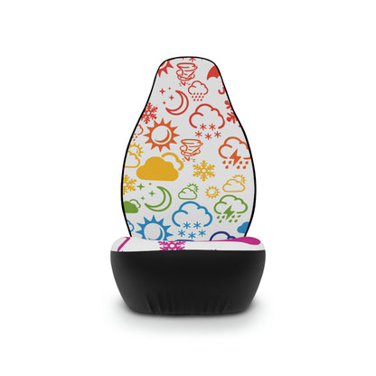 Wx Icon (Rainbow/White) Car Seat Covers