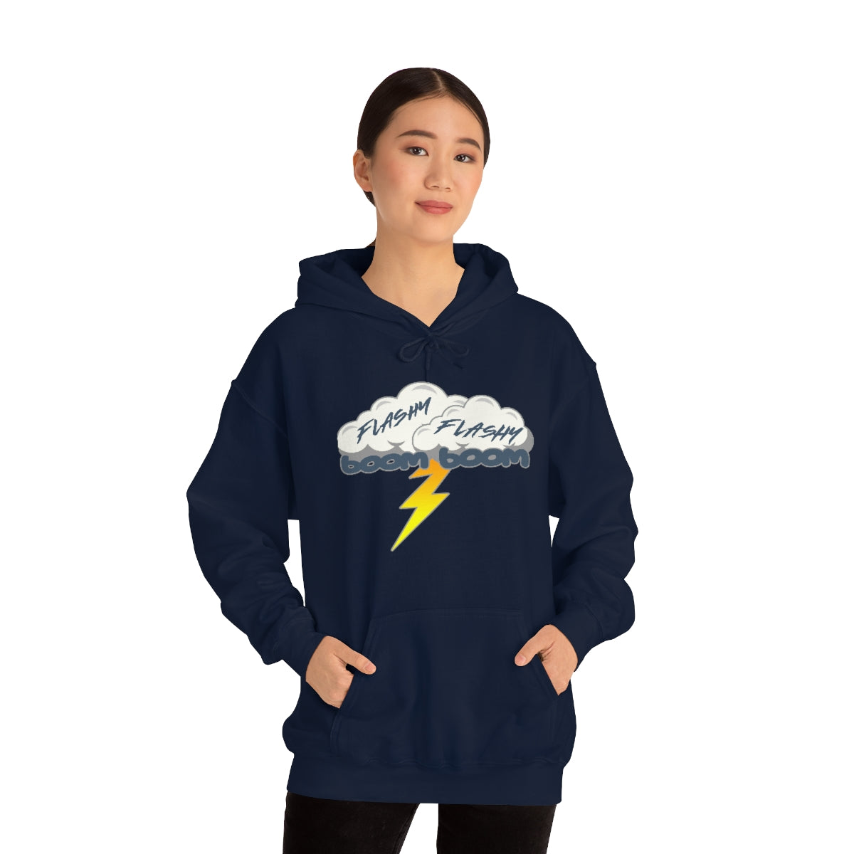 Sudadera con capucha Flashy Flashy Boom Boom 