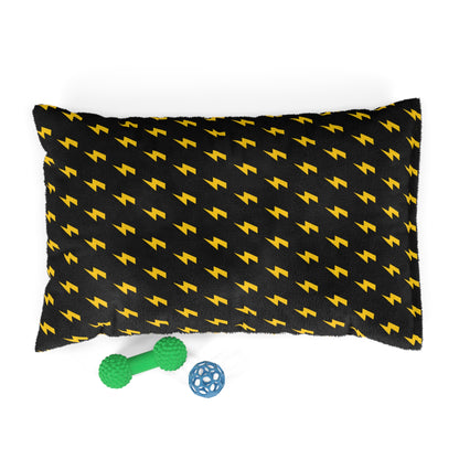 Lightning Icon (Black/Yellow) Pet Bed