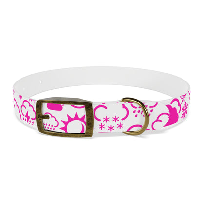 Wx Icon (White/Pink) Dog Collar