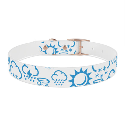 Wx Icon (White/Blue) Dog Collar