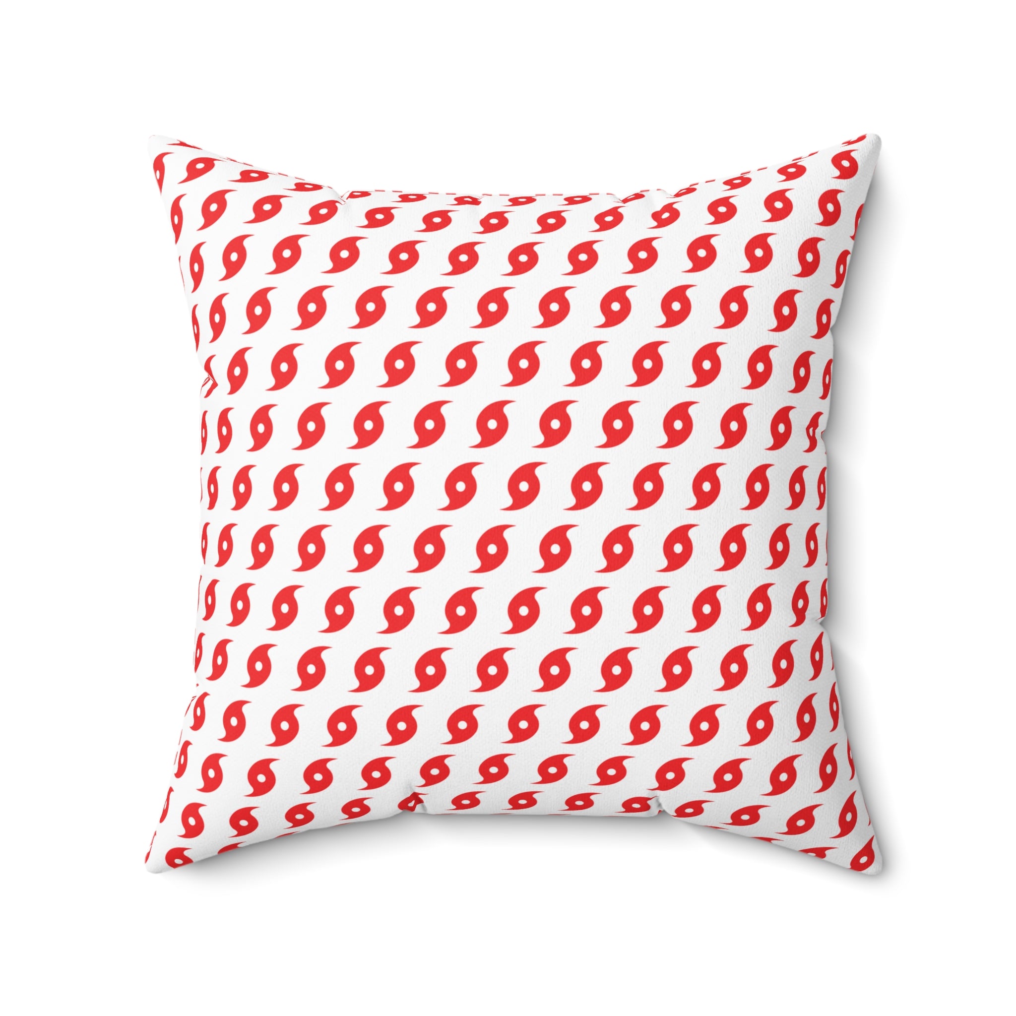 Hurricane Icon (Red) Throw Pillow 