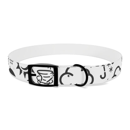 Wx Icon (White/Black) Dog Collar