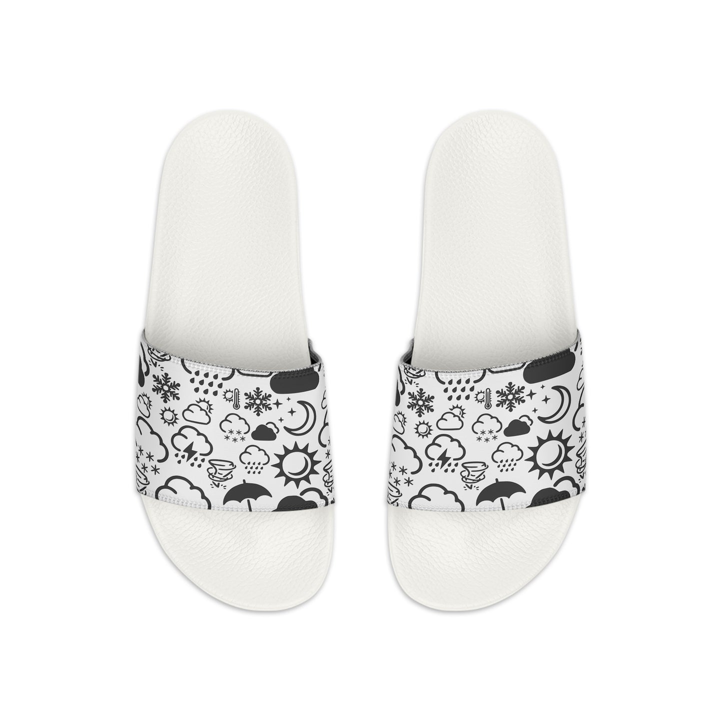 Wx Icon (White/Black) Kid's Slide Sandals