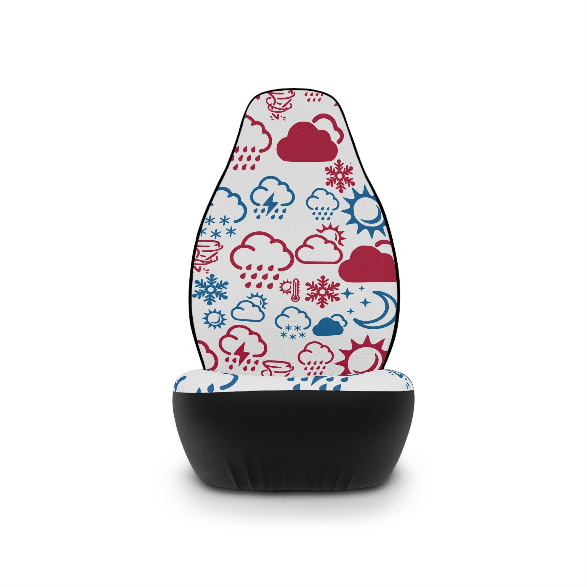 Wx Icon (Red/Blue) Car Seat Covers 