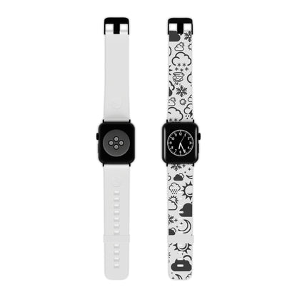 Wx Icon (White/Black) Watch Band for Apple Watch