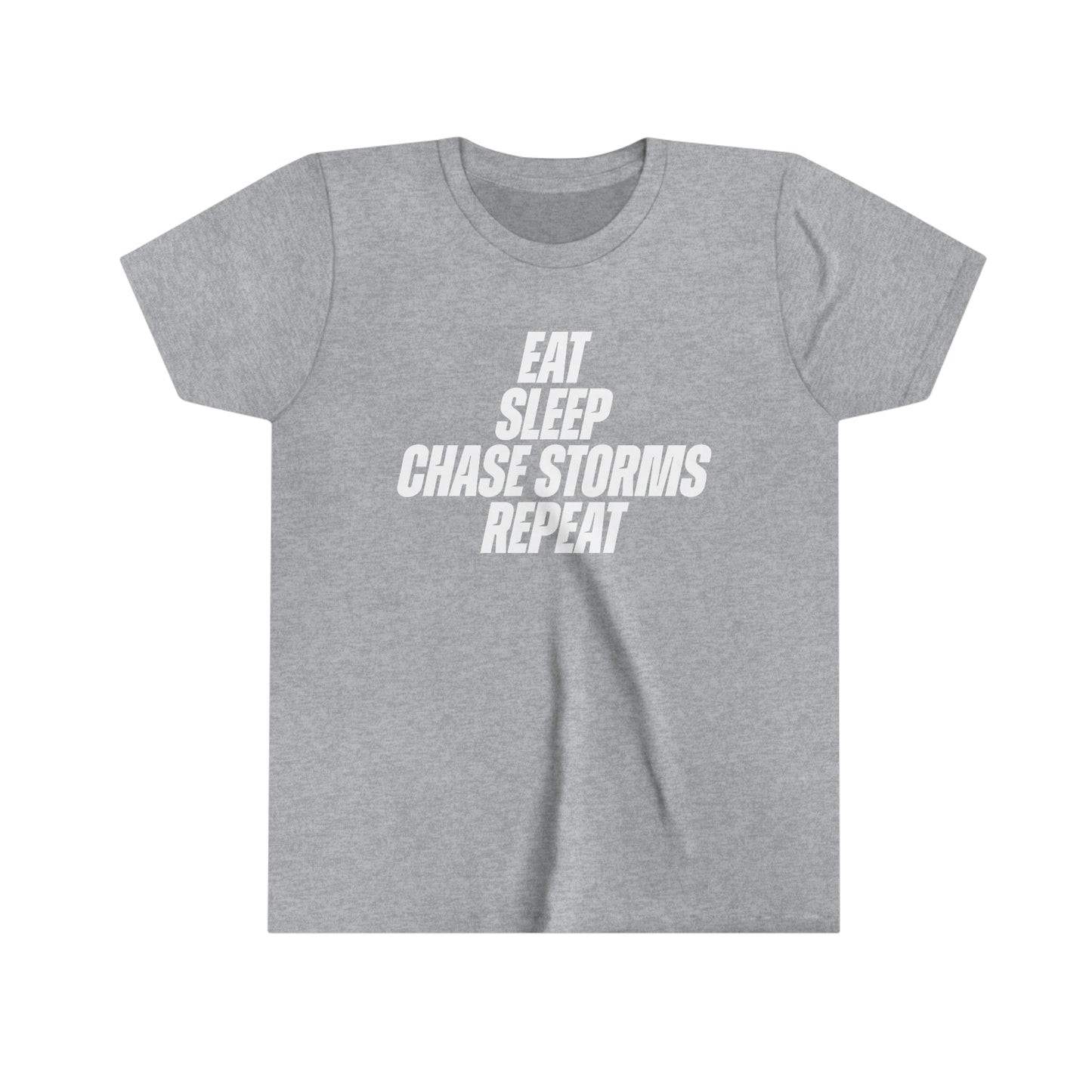 Eat, Sleep, Chase Storms, Repeat Kids Tee