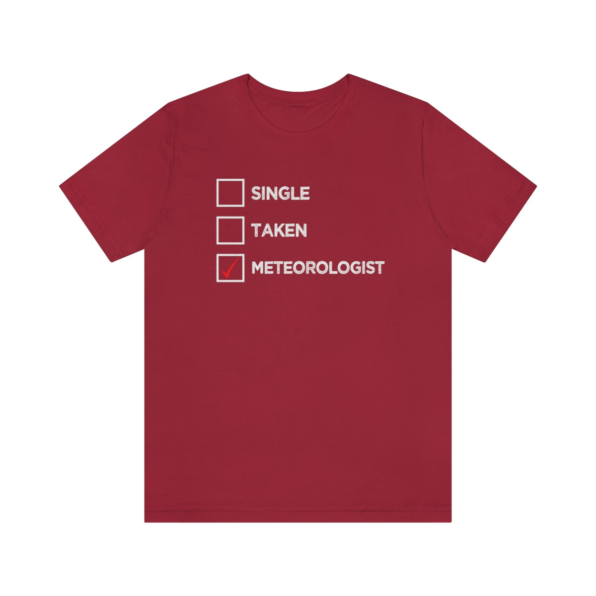 Single, Taken, Meteorologist Tee 