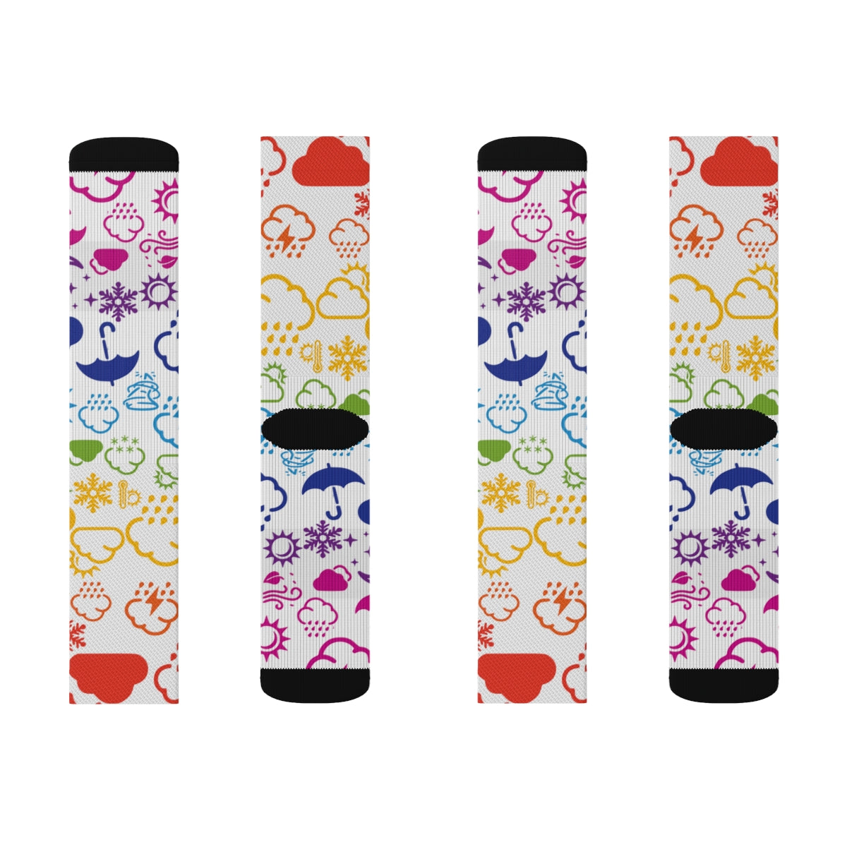 Wx Icon (Rainbow) Socks 