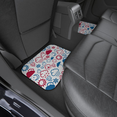 Wx Icon (Red/Blue) Car Mats (Set of 4)