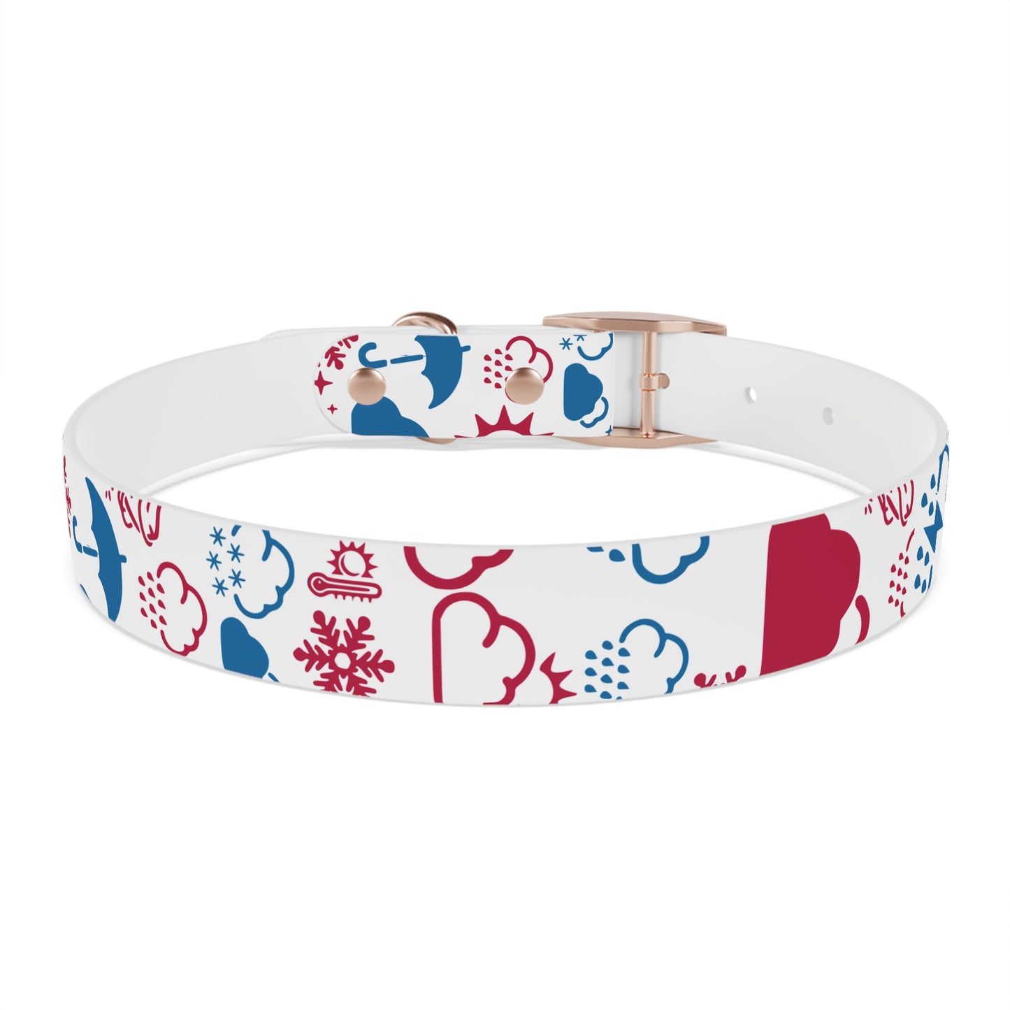 Wx Icon (Red/Blue) Dog Collar