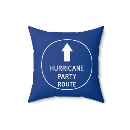 Hurricane Party Route Throw Pillow