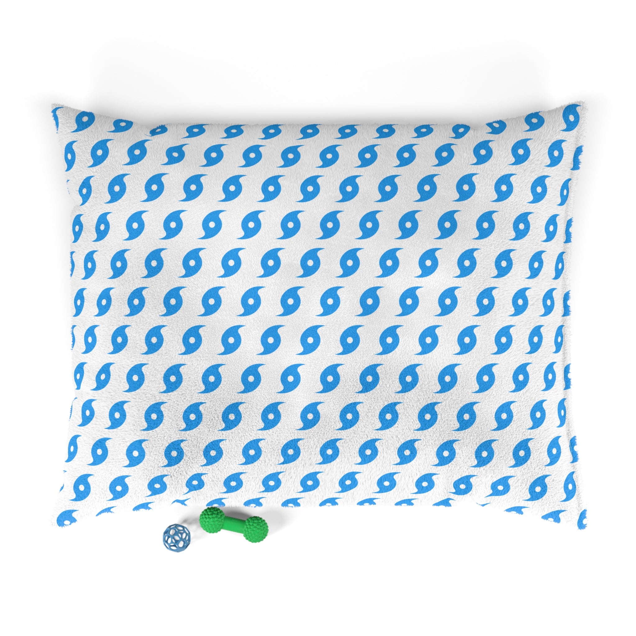 Hurricane Icon (White/Blue) Pet Bed 