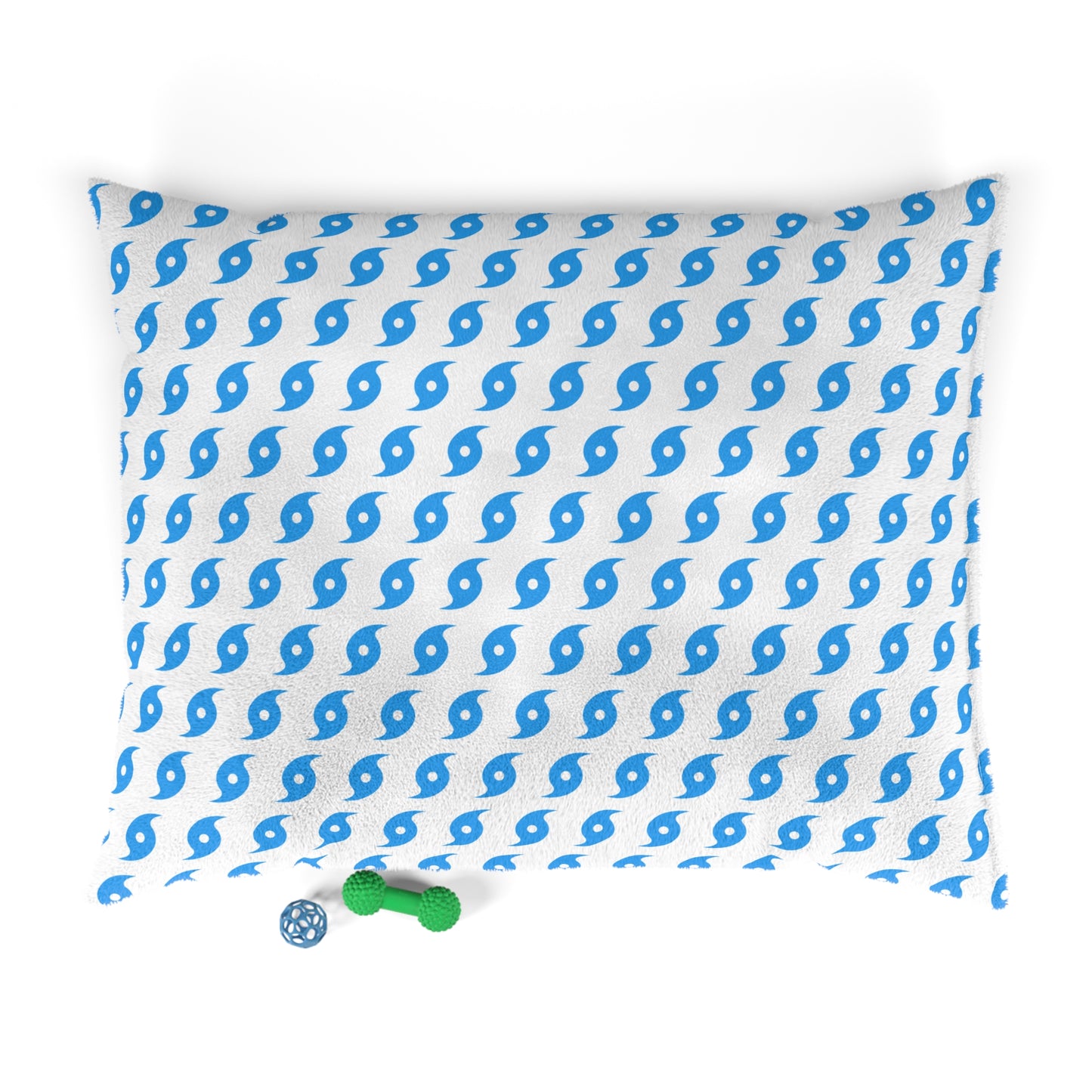 Hurricane Icon (White/Blue) Pet Bed