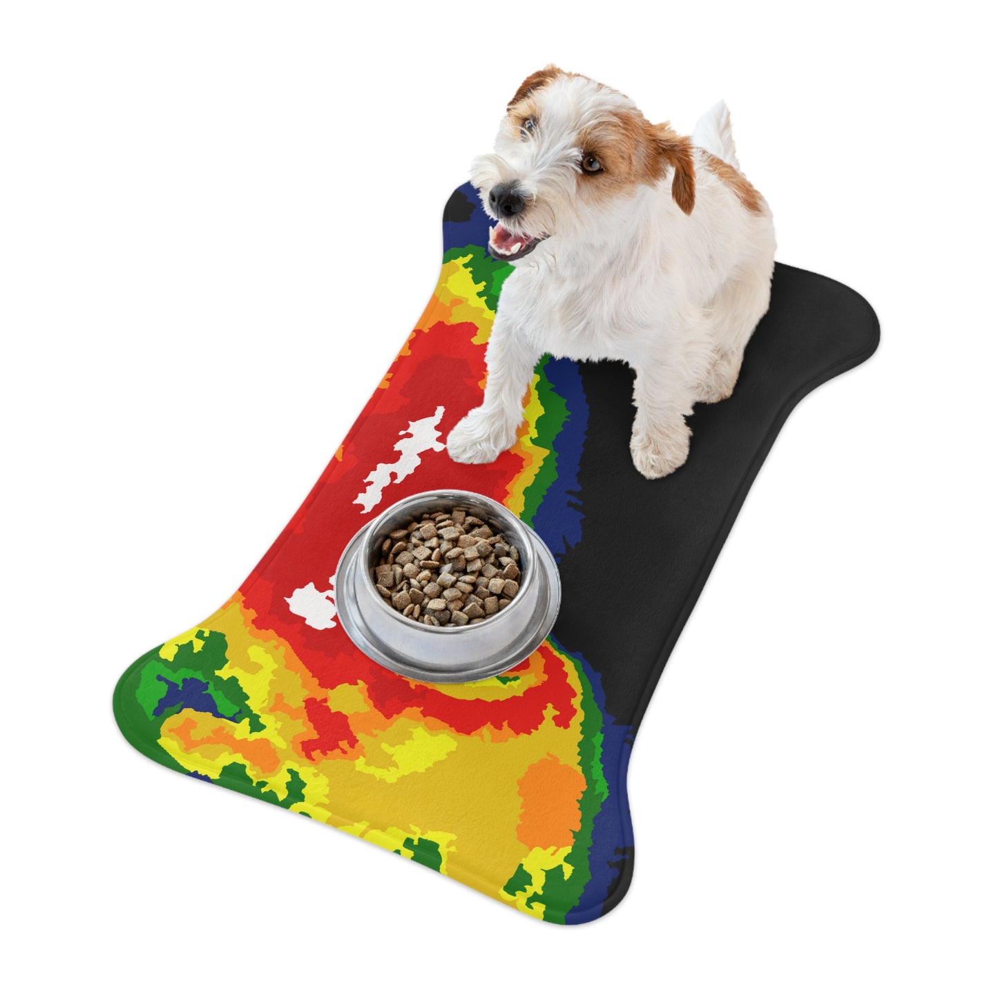 Radar Print Pet Feeding Mat