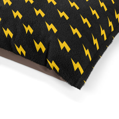 Lightning Icon (Black/Yellow) Pet Bed