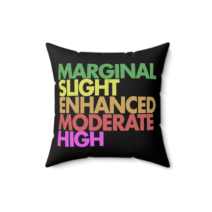 Severe Outlook (Black) Throw Pillow