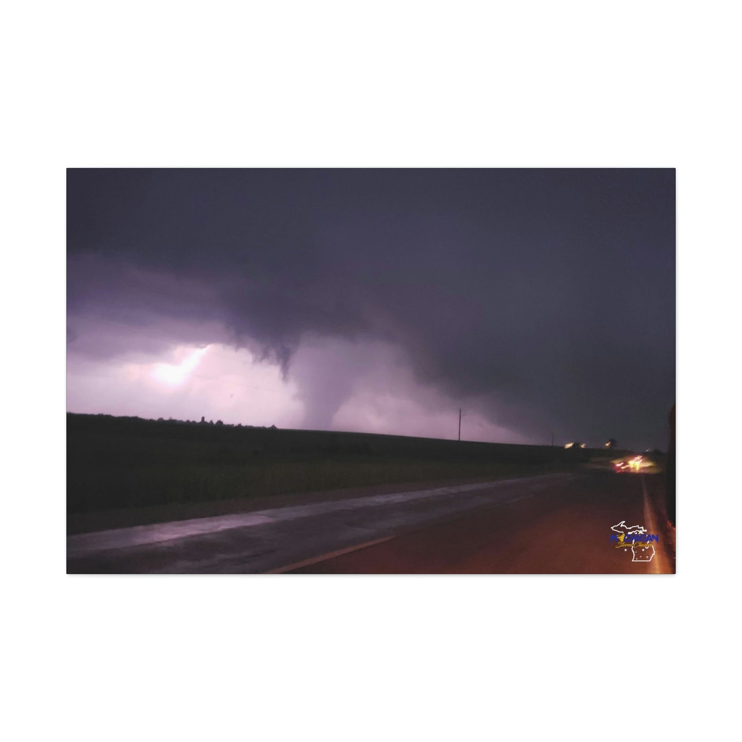 Backlit Missouri EF-3 Tornado