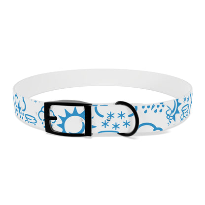 Wx Icon (White/Blue) Dog Collar