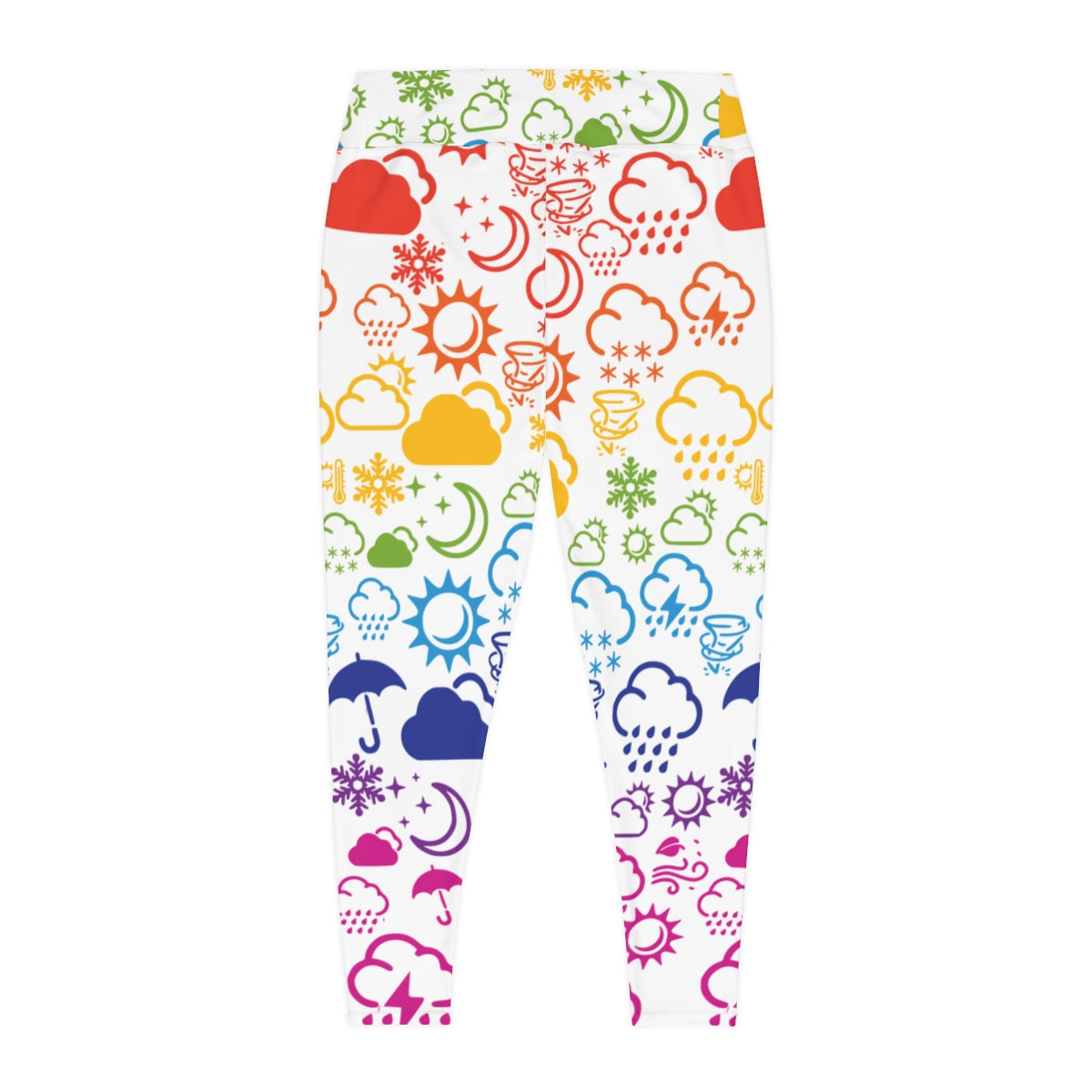 Wx Icon (Rainbow) Plus Size Leggings