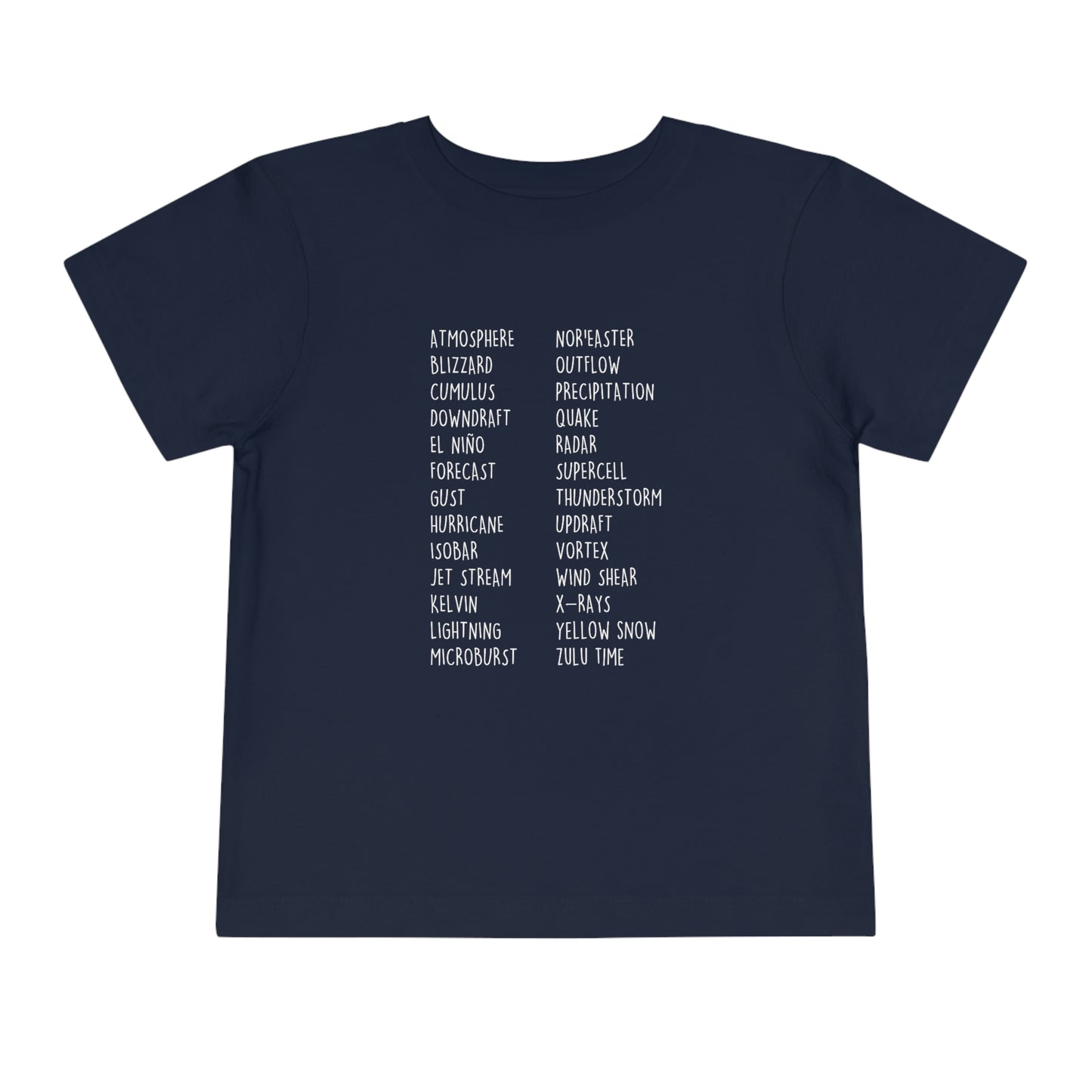 Weather ABCs Toddler Tee