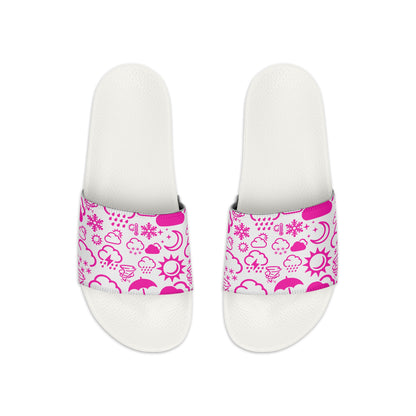 Wx Icon (White/Pink) Kid's Slide Sandals