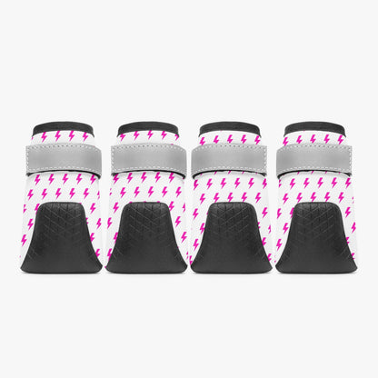 Lighting (White/Pink) Dog Booties