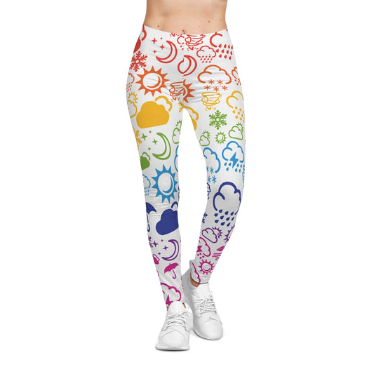 Wx Icon (Rainbow) Casual Leggings