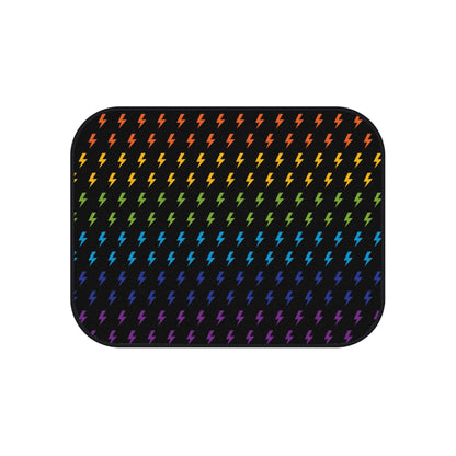 Lightning (Black/Rainbow) Car Mats (Set of 4)