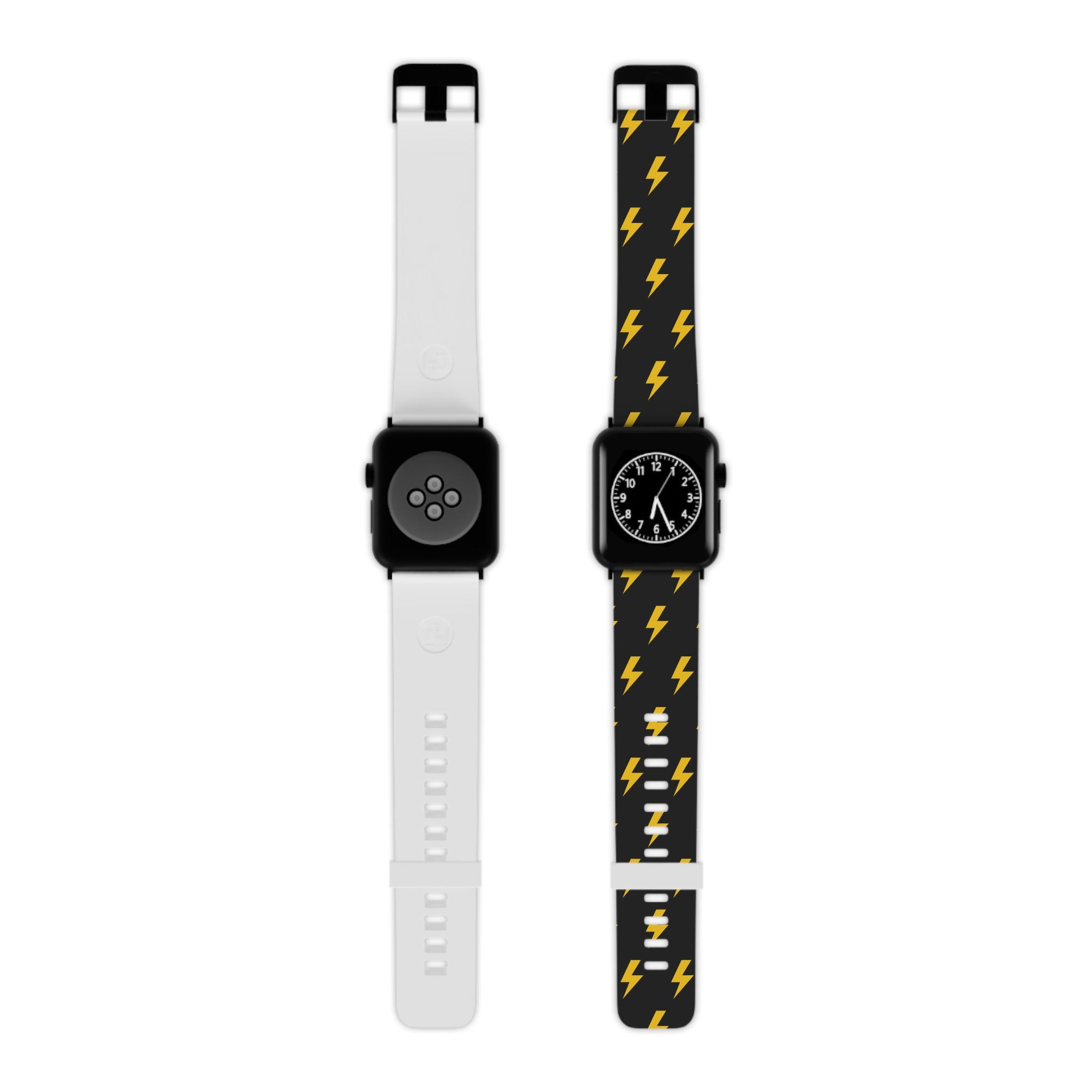 Lightning Icon (Black/Yellow) Watch Band for Apple Watch 