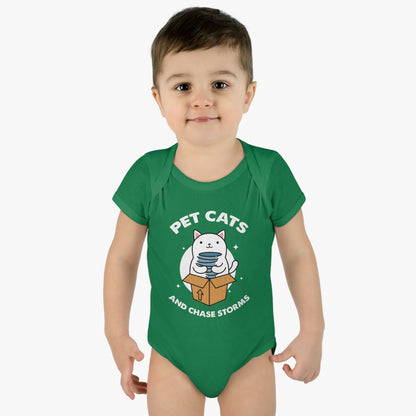 Pet Cats and Chase Storms Infant Bodysuit