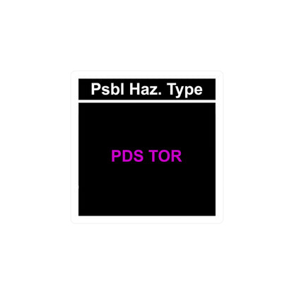 PDS TOR Vinyl Decal