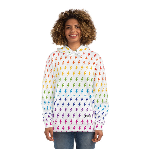 Lightning (White/Rainbow) Hoodie