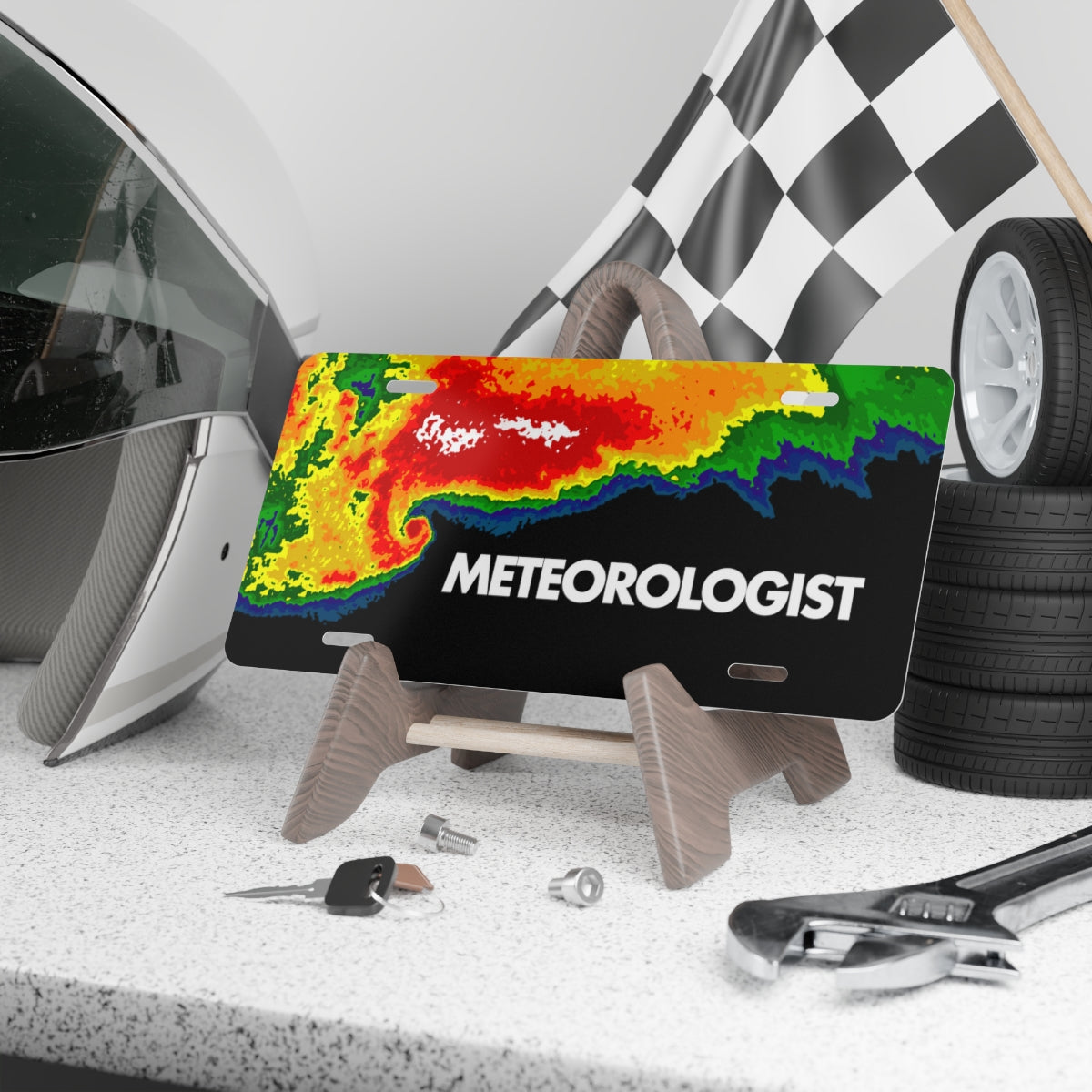 Meteorologist License Plate 