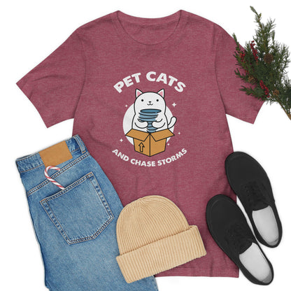 Pet Cats and Chase Storms Tee