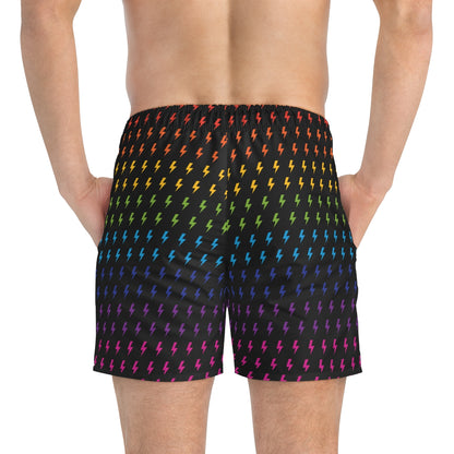 Maillot de bain Lightning (noir/arc-en-ciel) 