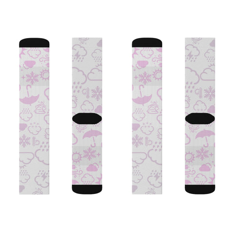 Wx Icon (Pink) Socks