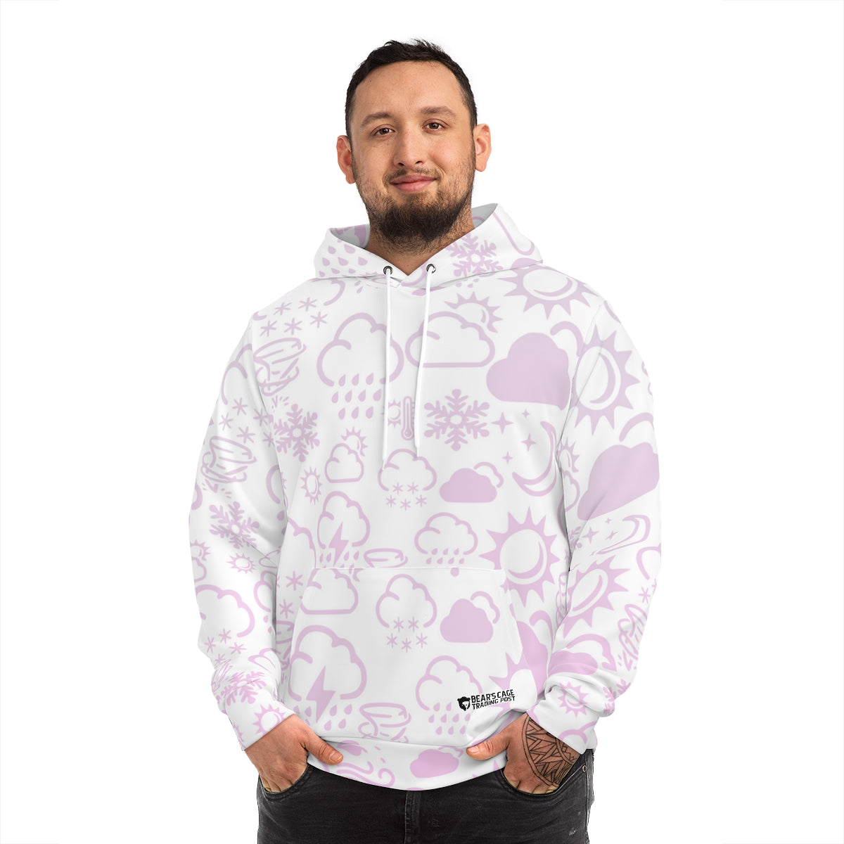 Wx Icon (Blanc/Rose) Sweat à capuche 