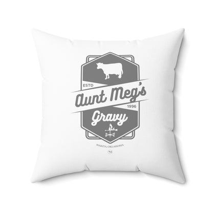 Aunt Meg's Gravy Throw Pillow